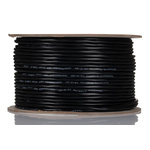 RS PRO Multicore Industrial Cable, 2 Cores, 0.5 mm², DEF STAN, Unscreened, 100m, Black PVC Sheath