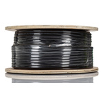 RS PRO Multicore Industrial Cable, 4 Cores, 0.5 mm², DEF STAN, Screened, 100m, Black PVC Sheath
