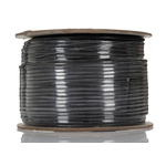 RS PRO Multicore Industrial Cable, 4 Cores, 0.22 mm², DEF STAN, Unscreened, 100m, Black PVC Sheath
