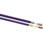 Lapp UNITRONIC BUS PB FD P Data Cable, 2 Cores, 0.25 mm², Screened, 100m, Purple PUR Sheath, 24 AWG