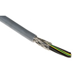 RS PRO Control Cable, 7 Cores, 1 mm², CY, Screened, 50m, Grey PVC Sheath, 17 AWG