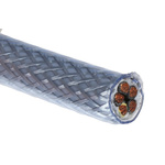 RS PRO Control Cable, 5 Cores, 6 mm², SY, Screened, 50m, Transparent PVC Sheath, 9 AWG
