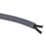 RS PRO Control Cable, 2 Cores, 1 mm², YY, Unscreened, 50m, Grey PVC Sheath, 17 AWG