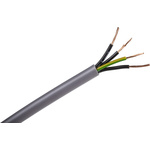 RS PRO Control Cable, 4 Cores, 0.5 mm², YY, Unscreened, 50m, Grey PVC Sheath, 9 AWG