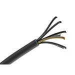RS PRO Control Cable, 7 Cores, 1 mm², YY, Unscreened, 50m, Grey PVC Sheath, 17 AWG