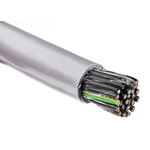 RS PRO Control Cable, 25 Cores, 0.75 mm², YY, Unscreened, 50m, Grey PVC Sheath, 18 AWG