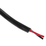 Alpha Wire Xtra-Guard 2 Control Cable, 2 Cores, 0.56 mm², Screened, 30m, Black PE Sheath, 20 AWG