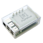 Pi Supply Case for use with PaPiRus HAT and Raspberry Pi Board in Transparent