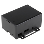 Pi Supply Polycarbonate Case for use with Raspberry Pi and PoE HAT in Black