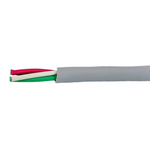 Alpha Wire EcoCable Mini Control Cable, 4 Cores, 0.09 mm², ECO, Unscreened, 305m, Grey mPPE Sheath, 28 AWG