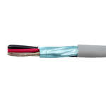 Alpha Wire EcoCable Mini Control Cable, 4 Cores, 0.24 mm², ECO, Screened, 305m, Grey mPPE Sheath, 24 AWG