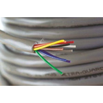 Alpha Wire Xtra-Guard 1 Multicore Industrial Cable, 10 Cores, 0.23 mm², Unscreened, 30m, Grey PVC Sheath, 24 AWG