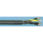 Igus chainflex CF30 Power Cable, 4 Cores, 2.5 mm², Unscreened, 20m, Black PVC Sheath, 14 AWG