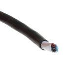 Alpha Wire Xtra-Guard 2 Control Cable, 2 Cores, 0.81 mm², Unscreened, 30m, Black PE Sheath, 18 AWG
