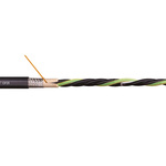 Igus chainflex CF31 Control Cable, 4 Cores, 1.5 mm², YY, Screened, 10m, Black PVC Sheath, 15 AWG