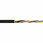 Igus chainflex CF30 Power Cable, 4 Cores, 2.5 mm², Unscreened, Black PVC Sheath, 14 AWG