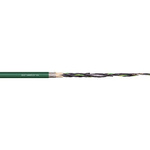 Igus chainflex CF6 Control Cable, 4 Cores, 0.25 mm², Screened, 25m, Green PVC Sheath, 24 AWG