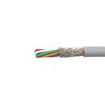 Alpha Wire EcoFlex Control Cable, 7 Cores, 1.32 mm², ECO, Screened, 30m, Grey mPPE Sheath, 16 AWG