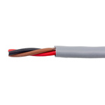 Alpha Wire EcoCable Control Cable, 2 Cores, ECO, Unscreened, 30m, Grey mPPE Sheath, 14 AWG