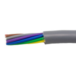 Alpha Wire EcoCable Control Cable, 9 Cores, 0.28 mm², ECO, Unscreened, 30m, Grey mPPE Sheath, 24 AWG