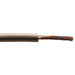 Alpha Wire Alpha Essentials Control Cable, 9 Cores, 0.35 mm², Unscreened, 30m, Grey PVC Sheath, 22 AWG