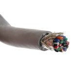 Alpha Wire Alpha Essentials Control Cable, 15 Cores, 0.35 mm², Screened, 30m, Grey PVC Sheath, 22 AWG