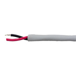 Alpha Wire EcoCable Mini Control Cable, 2 Cores, 0.09 mm², ECO, Unscreened, 30m, Grey mPPE Sheath, 28 AWG