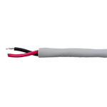 Alpha Wire EcoCable Mini Control Cable, 2 Cores, 0.24 mm², ECO, Unscreened, 30m, Grey mPPE Sheath, 24 AWG