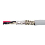 Alpha Wire EcoCable Mini Control Cable, 6 Cores, 0.09 mm², ECO, Screened, 30m, Grey mPPE Sheath, 28 AWG