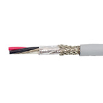 Alpha Wire EcoCable Mini Control Cable, 6 Cores, 0.61 mm², ECO, Screened, 30m, Grey mPPE Sheath, 20 AWG
