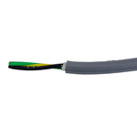 Alpha Wire EcoFlex PUR Control Cable, 2 Cores, 0.33 mm², ECO, Unscreened, 30m, Grey PUR Sheath, 22 AWG