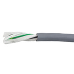 Alpha Wire EcoFlex PUR Control Cable, 3 Cores, 1.33 mm², ECO, Unscreened, 30m, Grey PUR Sheath, 16 AWG