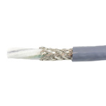 Alpha Wire EcoFlex PUR Control Cable, 3 Cores, 0.5 mm², ECO, Screened, 30m, Grey PUR Sheath, 20 AWG