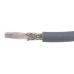Alpha Wire EcoFlex PUR Control Cable, 4 Cores, 0.78 mm², ECO, Screened, 30m, Grey PUR Sheath, 18 AWG