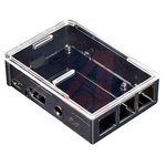 ADAFRUIT INDUSTRIES Polycarbonate Case for use with Raspberry Pi 2, Raspberry Pi B+ in Clear, Grey