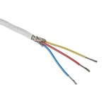 TE Connectivity 55A Cable, 0.33 mm², 100m, Blue/Red/Yellow, 22 AWG