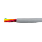Alpha Wire EcoCable Mini Control Cable, 6 Cores, 0.15 mm², ECO, Unscreened, 30m, Grey mPPE Sheath, 26 AWG