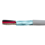 Alpha Wire EcoCable Mini Control Cable, 4 Cores, 0.61 mm², ECO, Screened, 305m, Grey mPPE Sheath, 20 AWG