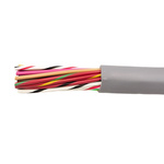 Alpha Wire Control Cable, 30 Cores, 0.35 mm², Unscreened, 305m, Grey PVC Sheath, 22 AWG