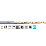 Igus chainflex CF240 Data Cable, 4 Cores, 0.25 mm², Screened, 100m, Grey PVC Sheath, 23 AWG