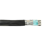 Alpha Wire 1705 Control Cable, 2 Cores, 0.34 mm², Screened, 500ft, Black PVC Sheath, 22 AWG