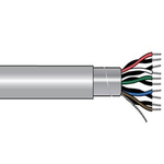 2214C Control Cable, 1 Cores, 0.25 mm², Screened, 1000ft, Grey PVC Sheath, 24 AWG