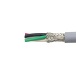 Alpha Wire EcoFlex Control Cable, 4 Cores, 1.32 mm², ECO, Screened, 30m, Grey mPPE Sheath, 16 AWG