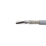 Alpha Wire EcoFlex Control Cable, 2 Cores, 0.28 mm², ECO, Screened, 30m, Grey mPPE Sheath, 24 AWG