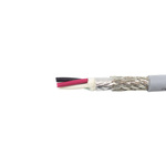 Alpha Wire EcoFlex Control Cable, 4 Cores, 0.35 mm², ECO, Screened, 30m, Grey mPPE Sheath, 22 AWG