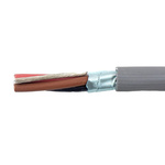 Alpha Wire EcoCable Control Cable, 3 Cores, 0.28 mm², ECO, Screened, 30m, Grey mPPE Sheath, 24 AWG