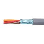 Alpha Wire EcoCable Control Cable, 4 Cores, 0.28 mm², ECO, Screened, 30m, Grey mPPE Sheath, 24 AWG