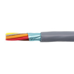Alpha Wire EcoGen Control Cable, ECO, Screened, 30m, Grey mPPE Sheath, 18 AWG