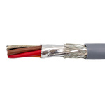 Alpha Wire EcoCable Control Cable, 4 Cores, 0.81 mm², ECO, Screened, 30m, Grey mPPE Sheath, 17 AWG