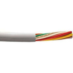 Alpha Wire Alpha Essentials Control Cable, 15 Cores, 0.35 mm², Unscreened, 30m, Grey PVC Sheath, 22 AWG
